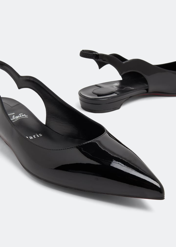 Christian Louboutin Hot Chickita ブラック Christian Louboutin Hot Chickita Pointed Toe Slingback Flat