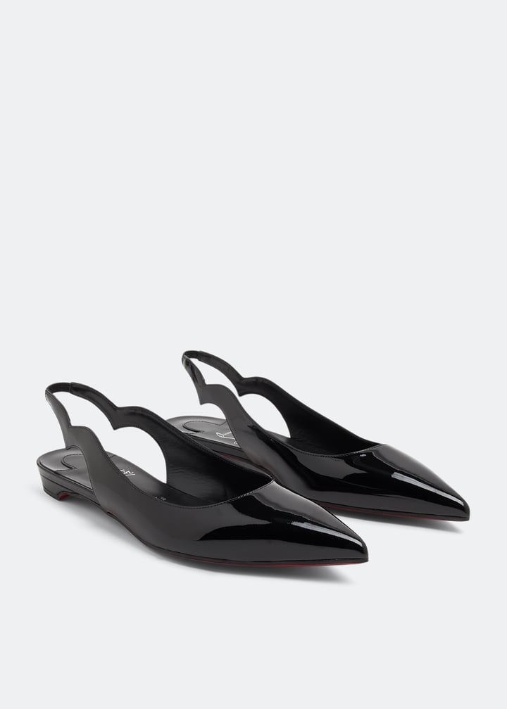 Christian Louboutin Hot Chickita ブラック Christian Louboutin Hot Chickita Pointed Toe Slingback Flat