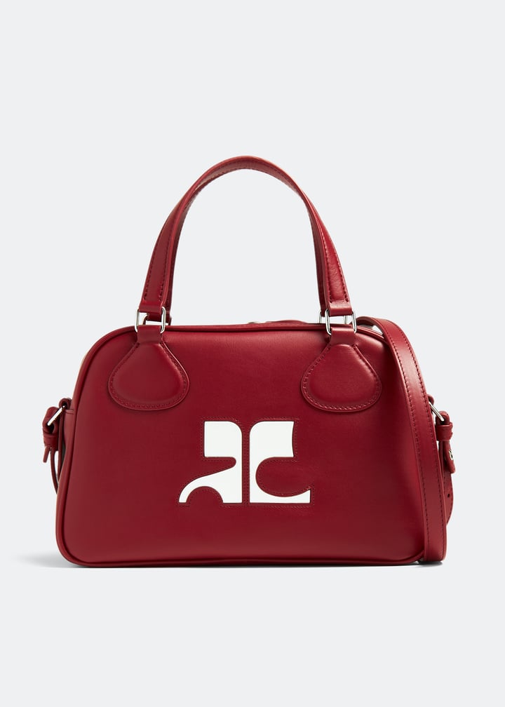 Courrèges ReEdition leather bowling bag for Women - Red in