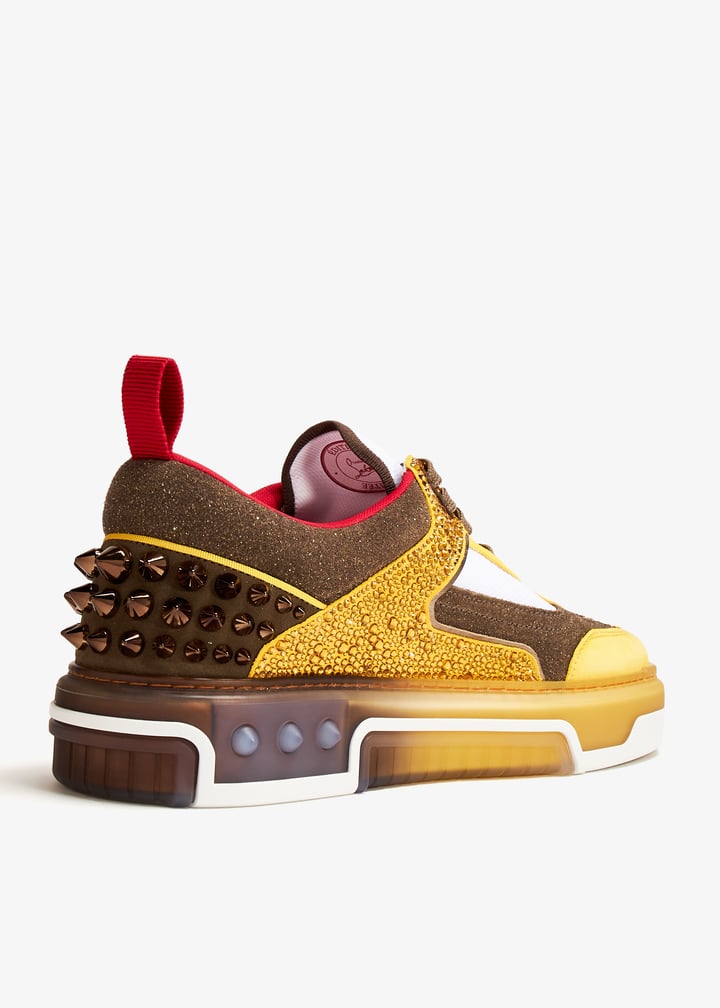 【Christian Louboutin Astroloubi】 Strass スニーカー Astroloubi Strass - Sneakers - Veau velours, suede, leather