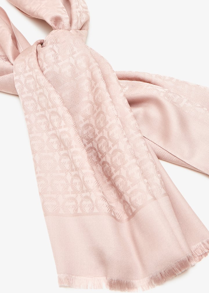 Ferragamo Gancini scarf for Women - Pink in KSA | Level Shoes