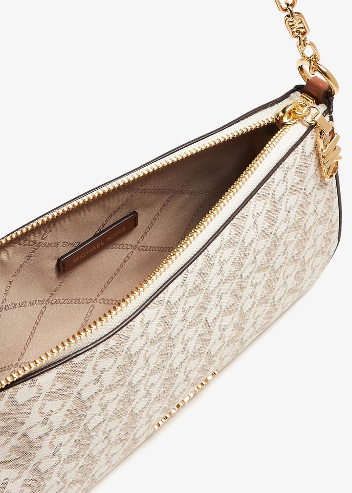 バッグ Jacquard Chain Pochette nude herlipto Michael Kors Empire medium chain-link pochette bag for Women