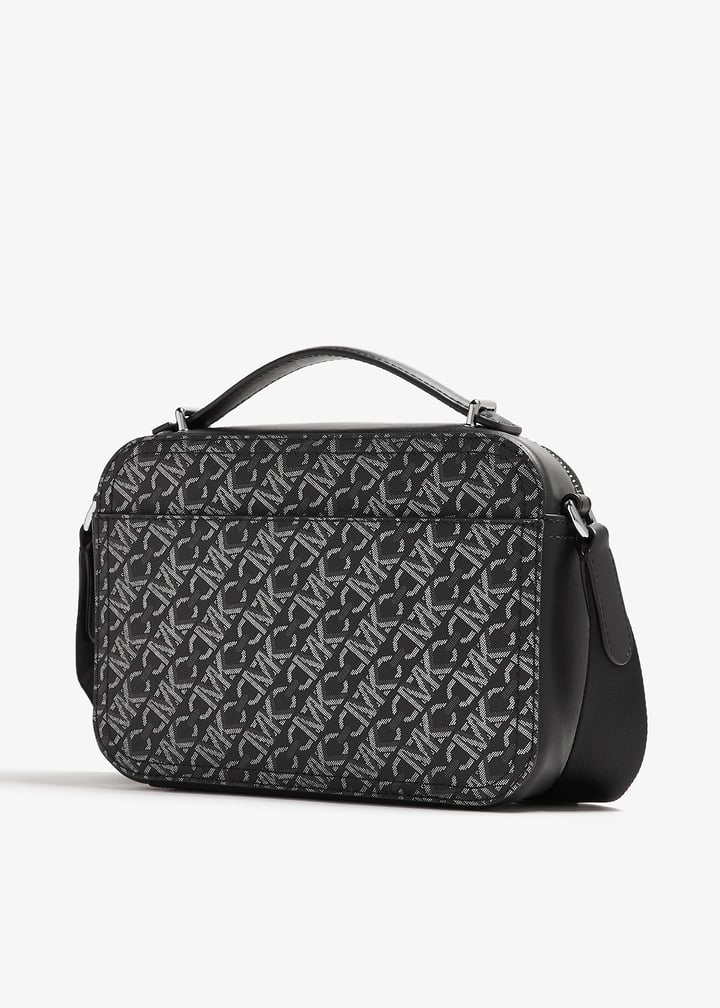 ショルダーバッグ Michael Kors Men Shoulder bag Black 33S5LEEM6B 001 Hudson Signature Logo Crossbody Bag | Michael Kors [LV]