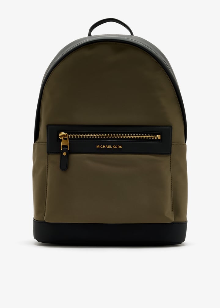 Brown Jet Set Backpack MICHAEL Michael Kors Jet Set White/Brown Signature Coated Canvas And  Leather Backpack MICHAEL Michael Kors TLC