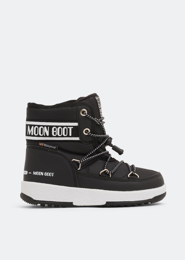 Moon Boot Mid Moon snow boots for Boy - Black in UAE | Level Shoes