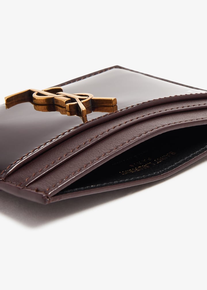 カードケース・名刺入れ SAINT LAURENT CASSANDRE PATENT CARD CASE Saint Laurent Cassandre patent leather card holder Saint Laurent