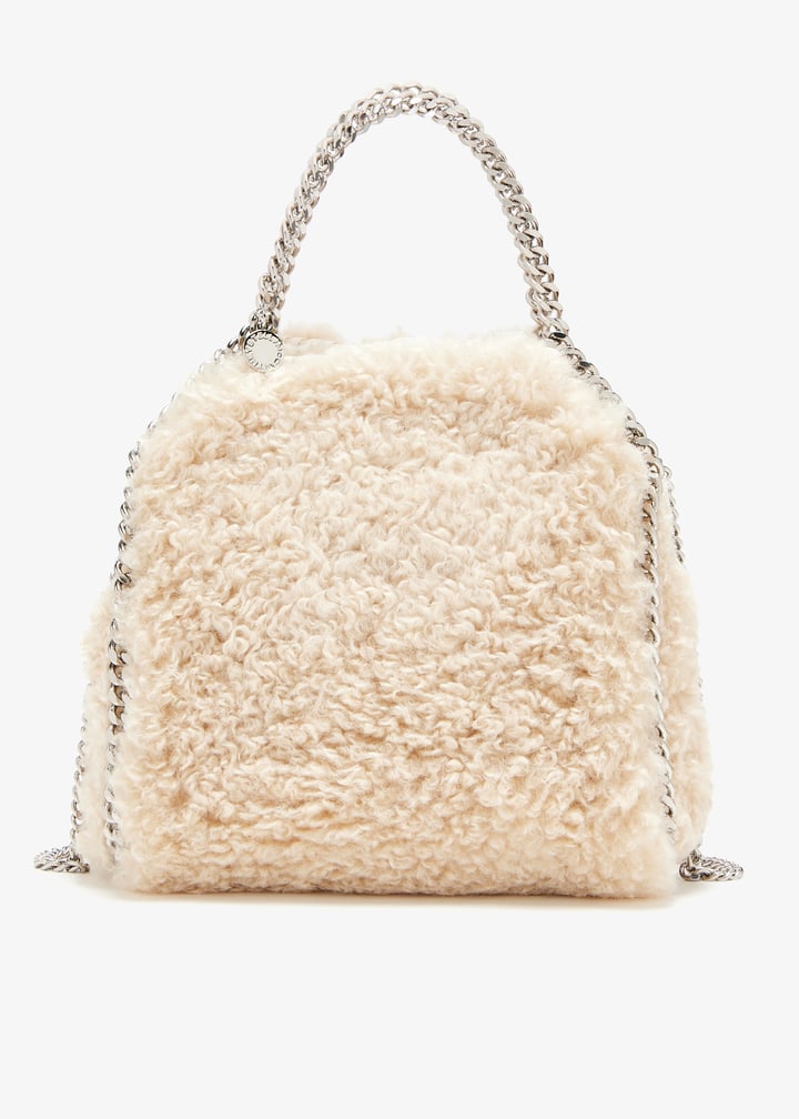 STELLA McCARTNEY トートバッグ FALABELLA 371223 WP0454 1000 Women Gold Crinkled Metallic Falabella Mini Tote Bag