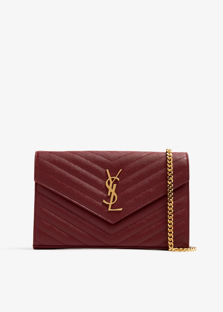 Saint Laurent Classic Cassandre chain wallet for Women