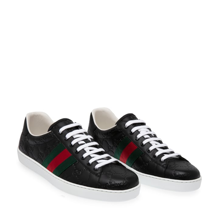 Gucci Ace signature sneakers for Men - Black in UAE | Level