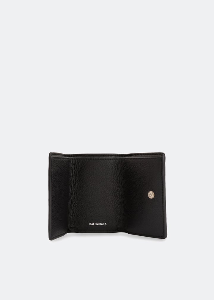 【新品未使用】 BALENCIAGA PAPER MINI WALLET Balenciaga Paper Mini Wallet with Star Pattern Black White