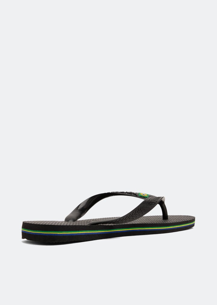 Havaianas Brazil logo flip flops for Men - Black in UAE