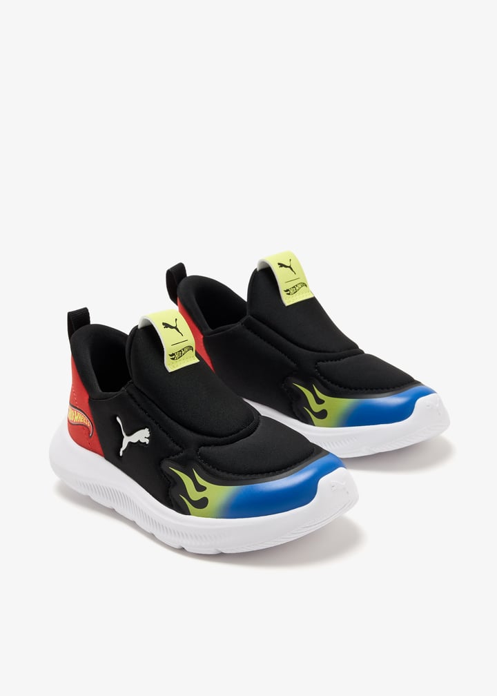 Puma Fun Racer Hot Wheels PS sneakers for Boy Black in KSA