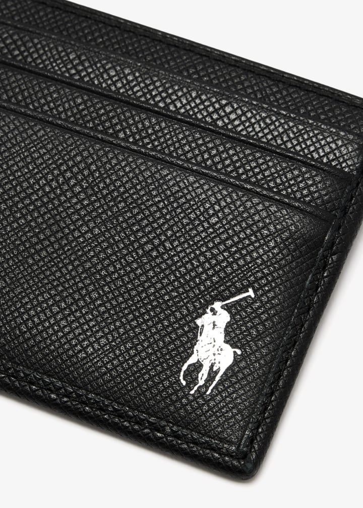 Polo Ralph Lauren Small leather card case for Men - Black in USA ...