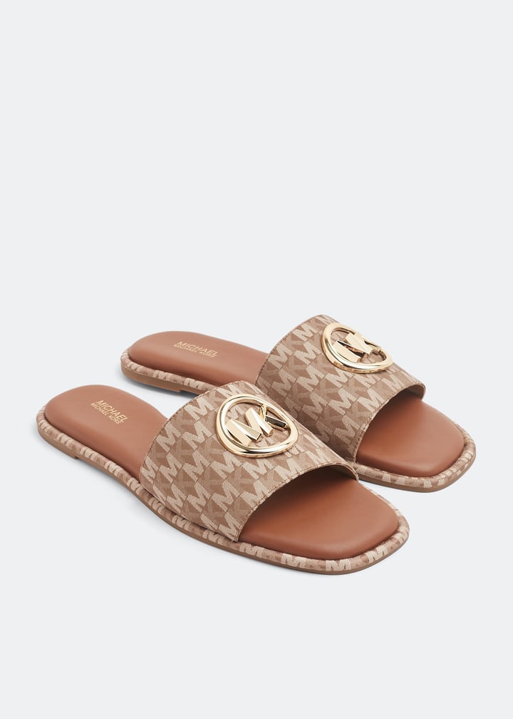 Michael Kors Hayworth slide sandals for Women - Printed in USA