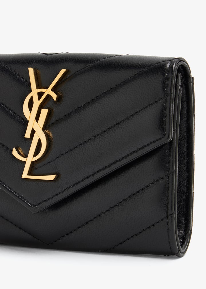 Saint Laurent Cassandre small envelope wallet for Women