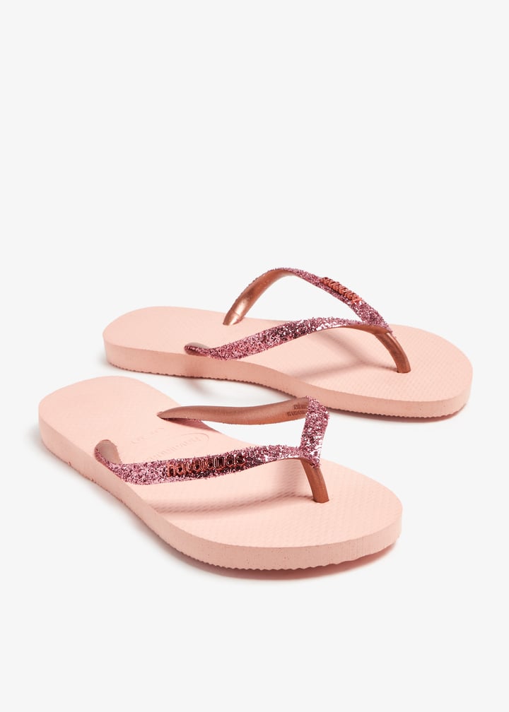 Havaianas Slim glitter flip flops for Women Pink in UAE Level