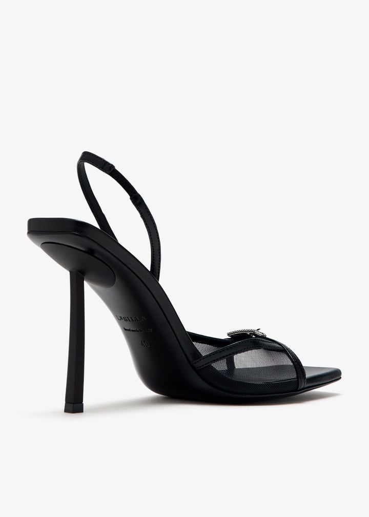 サンダル・ミュール LE SILLA SS25 'Vittoria' slingback (3460D090BXPP 152) Beige 100mm Vittoria sandals Le silla - women - LE SILLA