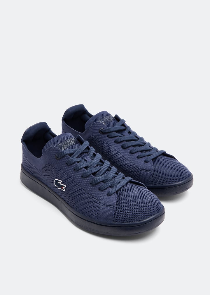 Lacoste Carnaby Lacoste Bleu Chaussure Lacoste Carnaby Piquée