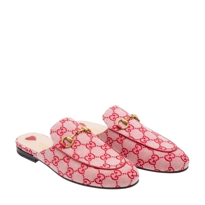 NEW GUCCI! Women’s GG Princetown shoes Women's GG crystal Princetown slipper in black GG mesh with