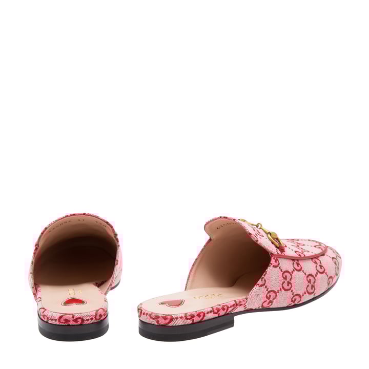 NEW GUCCI! Women’s GG Princetown shoes Women's GG crystal Princetown slipper in black GG mesh with