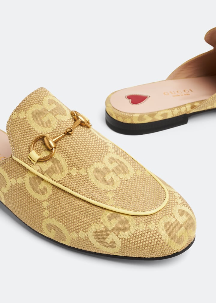 NEW GUCCI! Women’s GG Princetown shoes Gucci Princetown GG slippers for Women - Printed in UAE