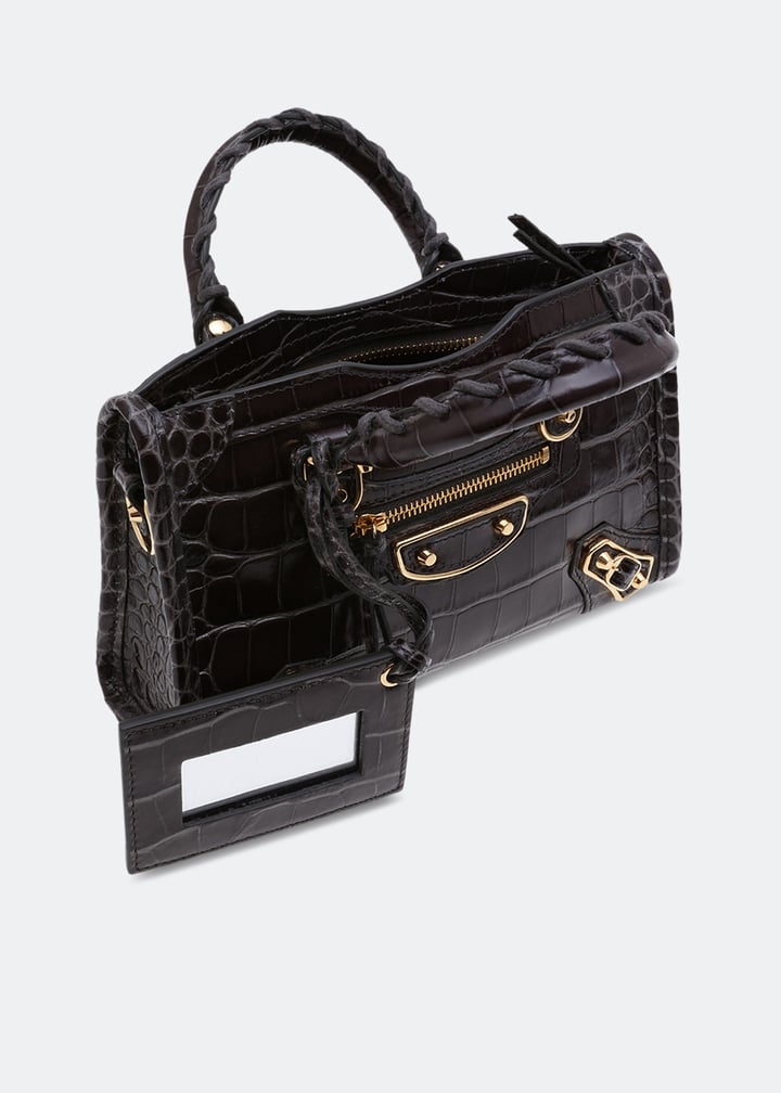 Balenciaga Metallic Edge Nano City bag for Women - Black in