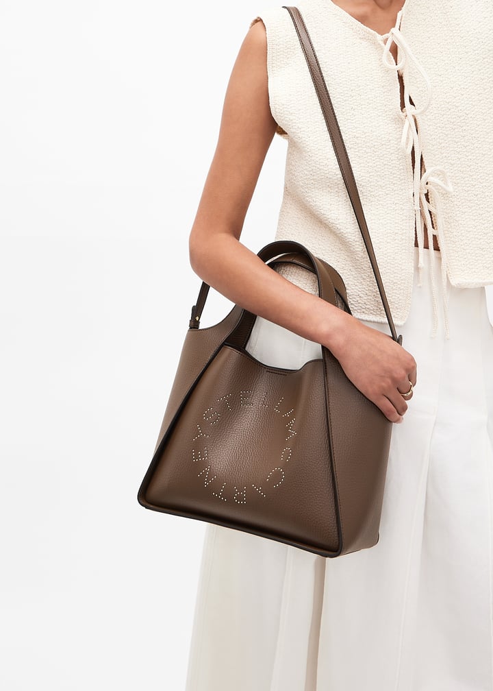 Stella McCartney Logo mini tote bag for Women - Brown in USA