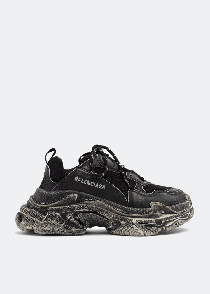 Trainers All Black Triple S Womens Triple S Faded Sneakers