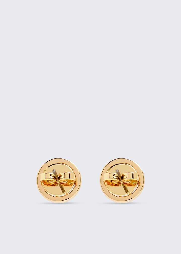 Tory Burch Crystal logo earrings for Women - Gold in UAE