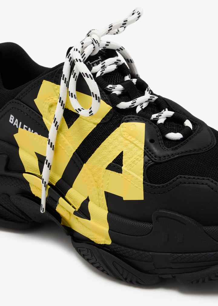 Balenciaga Triple S tape sneakers for Men - Black in UAE