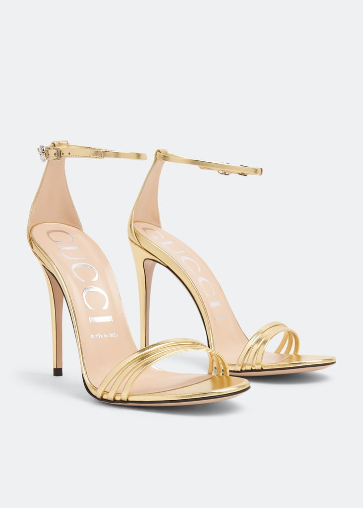 Gucci Ilse sandals for Women - Gold in UAE | Level Shoes