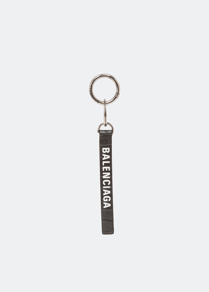 BALENCIAGA EVERYDAY LEATHER  KEYRING Balenciaga Everyday keyring for Women - Black in USA | Level
