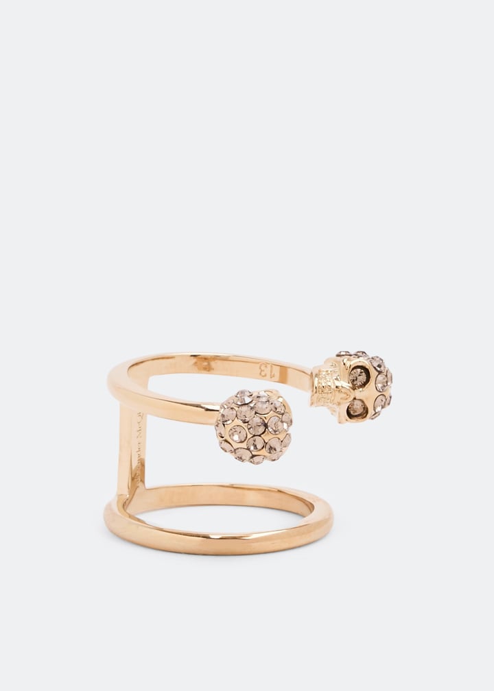 McQueen Twin skull double ring for Women - Gold in UAE