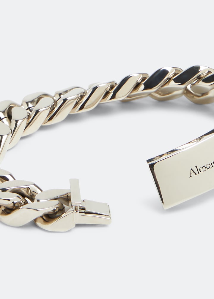 アクセサリー MacAdason McQueen Identity chain bracelet for Men - Silver in UAE