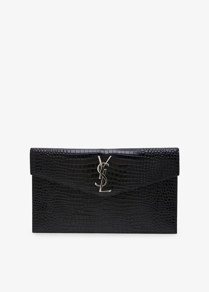 Saint Laurent 7740622IU0W1000 関税送料込 Saint Laurent Uptown pouch for Women - Black in UAE | Level