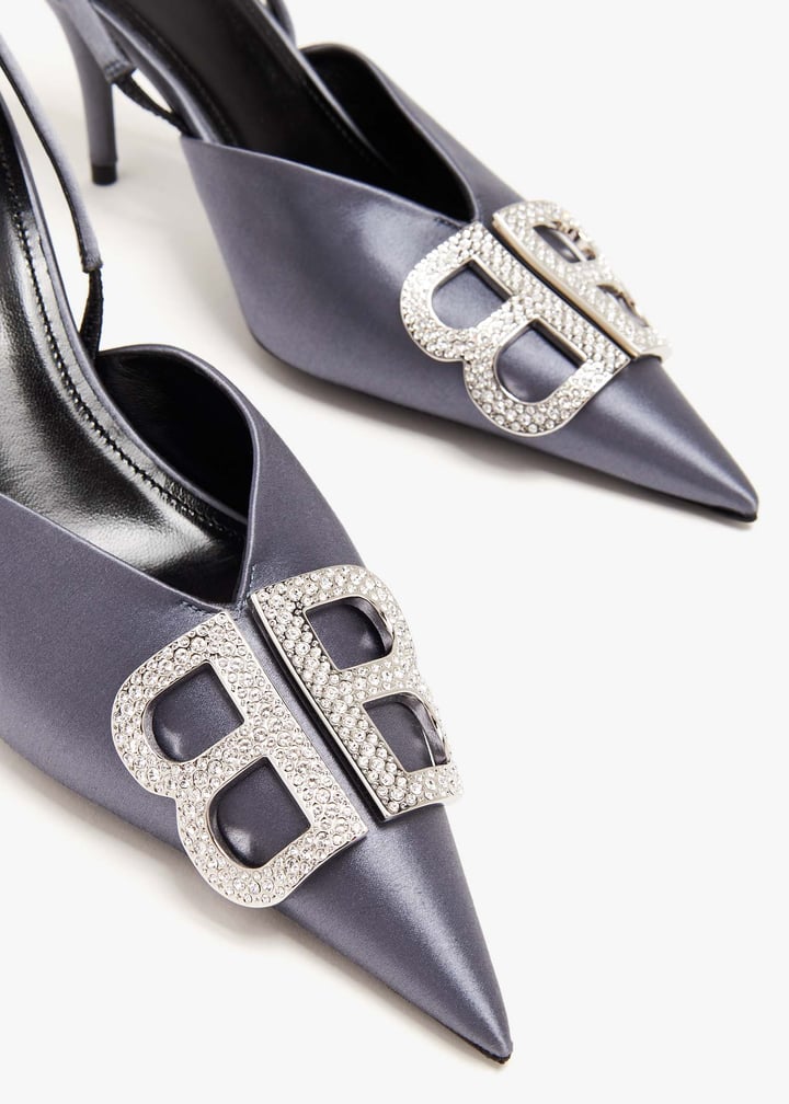 Balenciaga BB Square Knife slingback pumps for Women - Grey