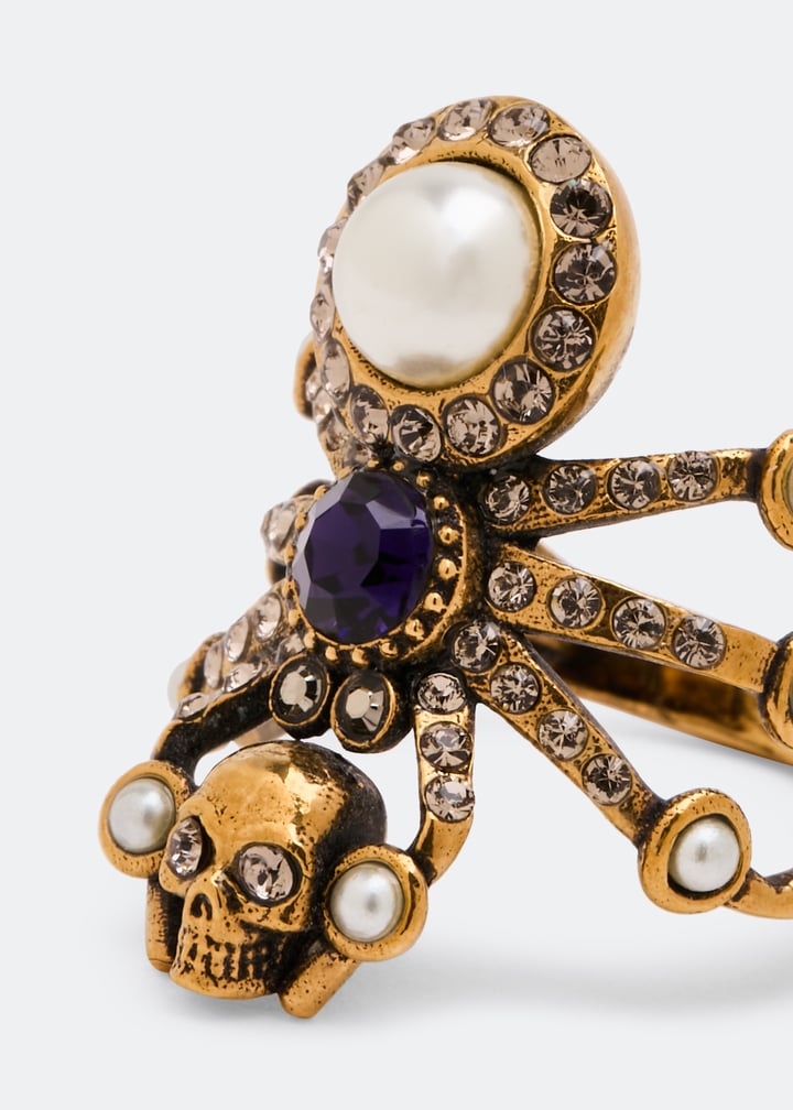 McQueen SPIDER RING OTTONE for Women - Gold in UAE | Level Shoes
