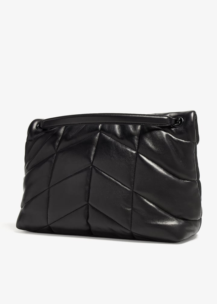 ショルダーバッグ・ポシェット Saint Laurent Loulou Puffer Medium Bag Puffer Medium leather shoulder bag in black - Saint Laurent