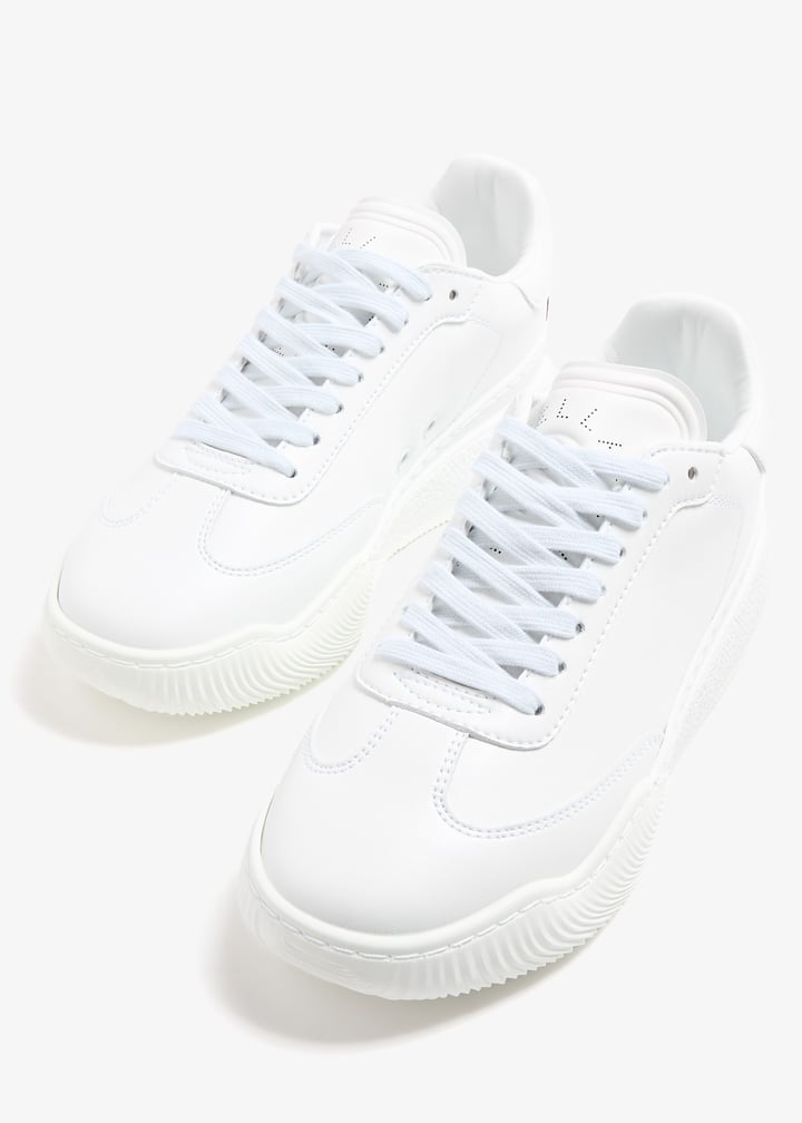 Stella McCartney Loop lace-up sneakers for Women - White in