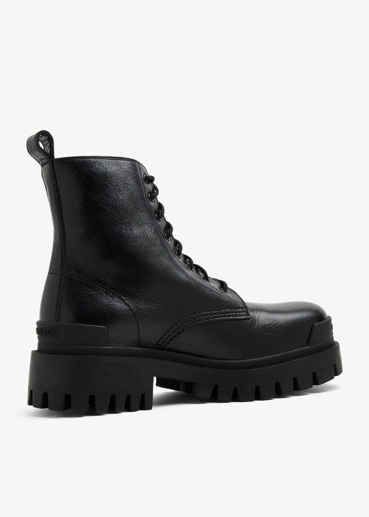 Balenciaga Strike lace-up boots for Women - Black in UAE