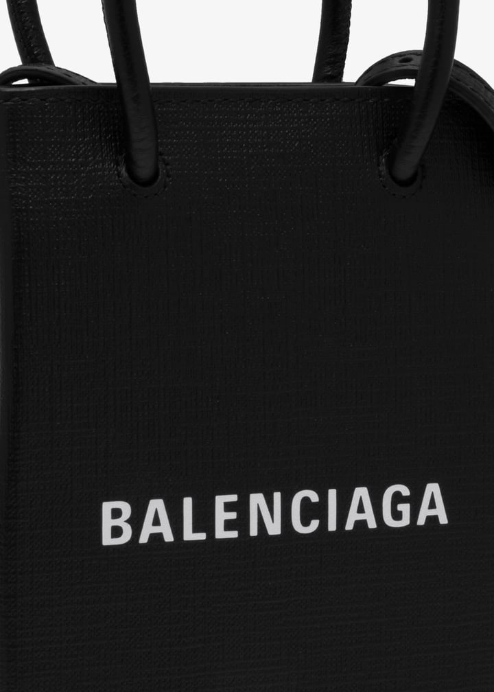 ◆BALENCIAGA 最新作◆Shopping Phone Holder バッグ/Black◆ Balenciaga Shopping phone holder bag for Women - Black in