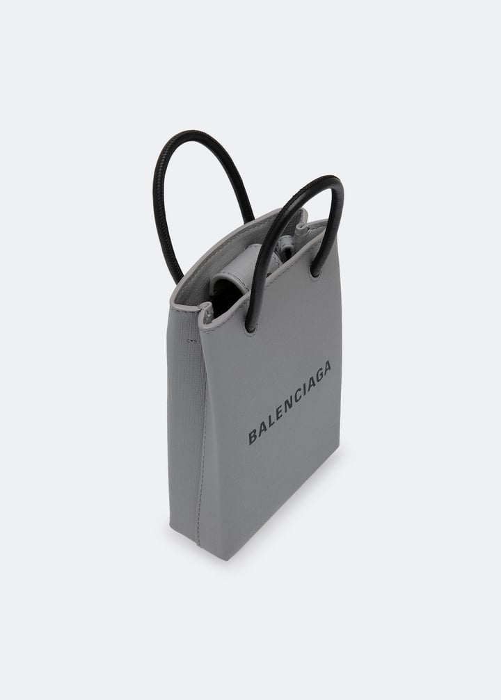 Balenciaga Shopping Phone Holder bag for Women - Grey in UAE
