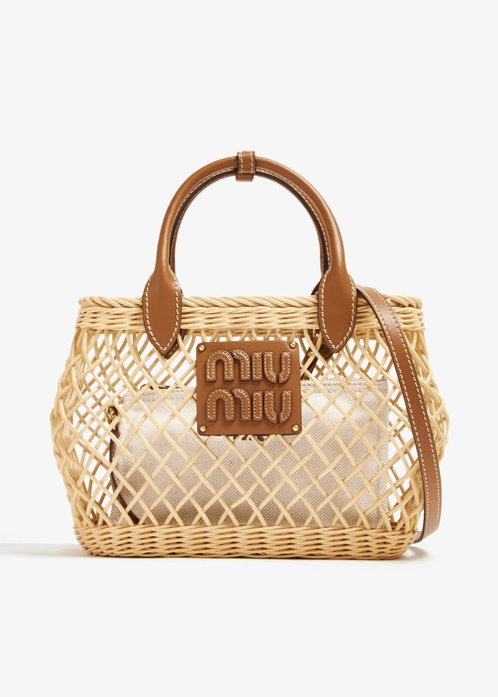 Miu Miu Woven fabric handbag for Women - Beige in UAE