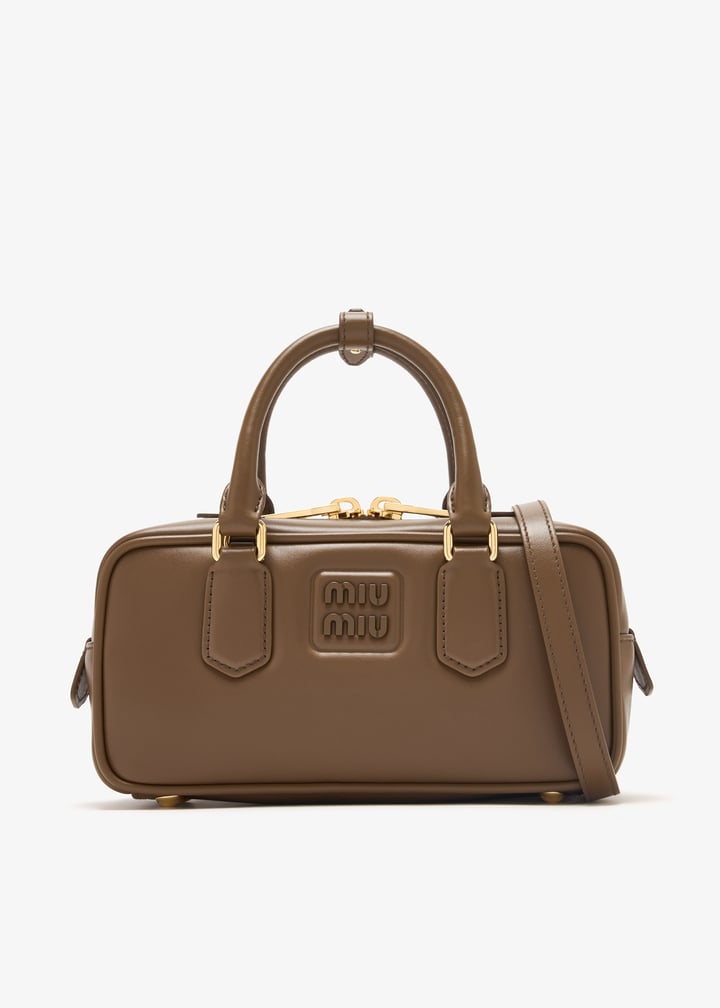 MiuMiu＊Arcadie leather bag ラージレザーバッグ＊送料込 Miu Miu Arcadie Leather Bag in Black | Lyst