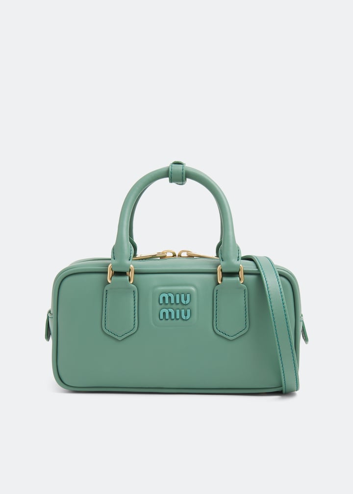 ☆大人気ライン☆ miu miu ARCADIE LEATHER HANDBAG Grren Miu Miu Arcadie Leather Bag | Green | FARFETCH