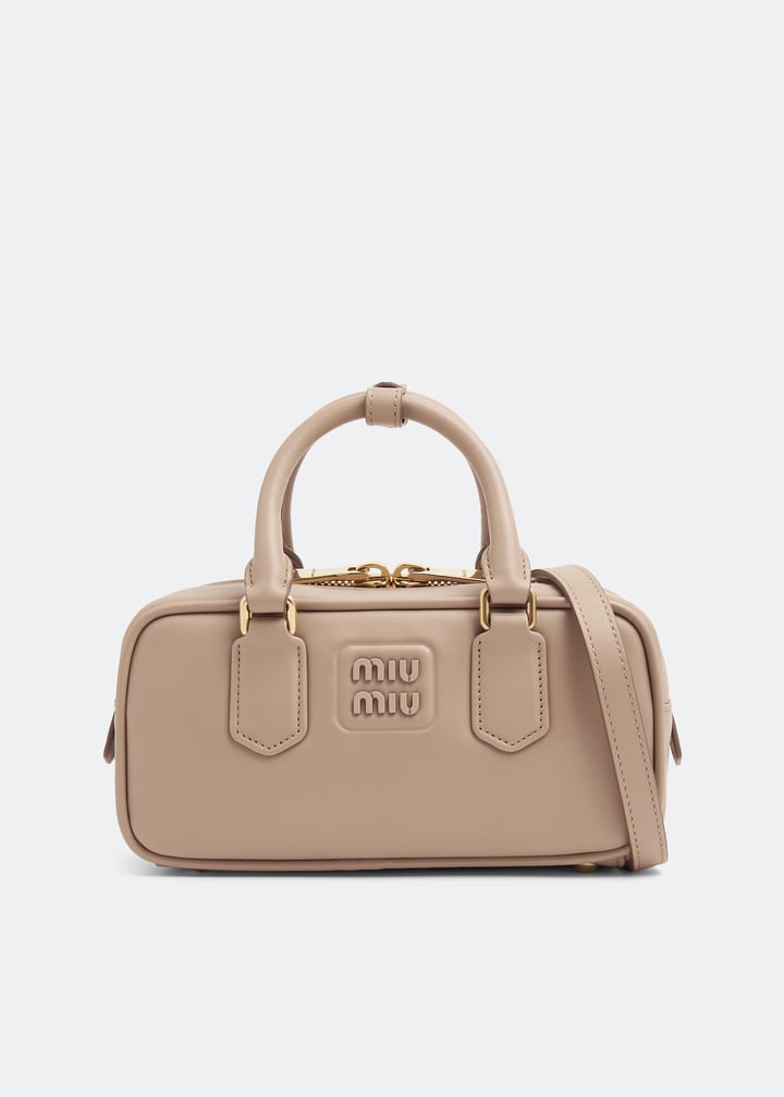 MiuMiu＊Arcadie leather bag スモール レザーバッグ＊送料込 Miu Miu Arcadie Leather Mini-Bag in Black | Lyst