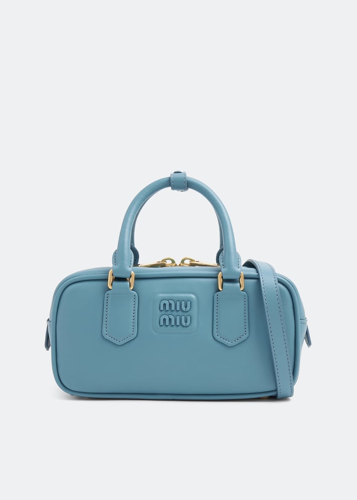 Miu Miu Arcadie leather bag for Women - Blue in Qatar