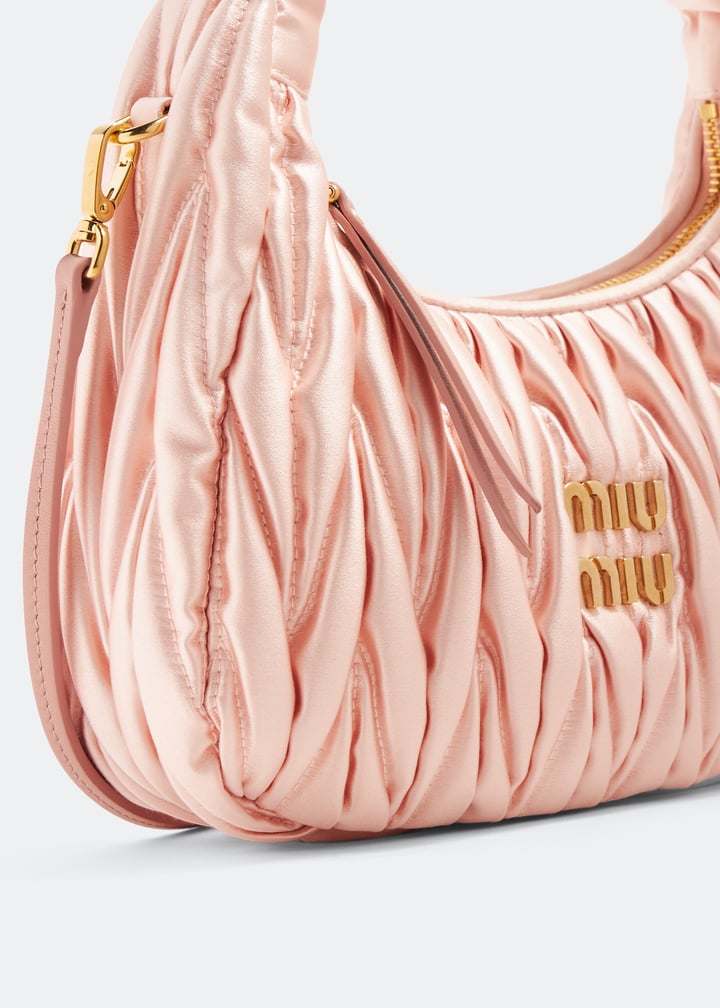 ショルダーバッグ・ポシェット MiuMiu | Wander matelasse whips-print Ayers snakeskin hobo Miu Miu Wander matelassé hobo bag for Women - Black in UAE