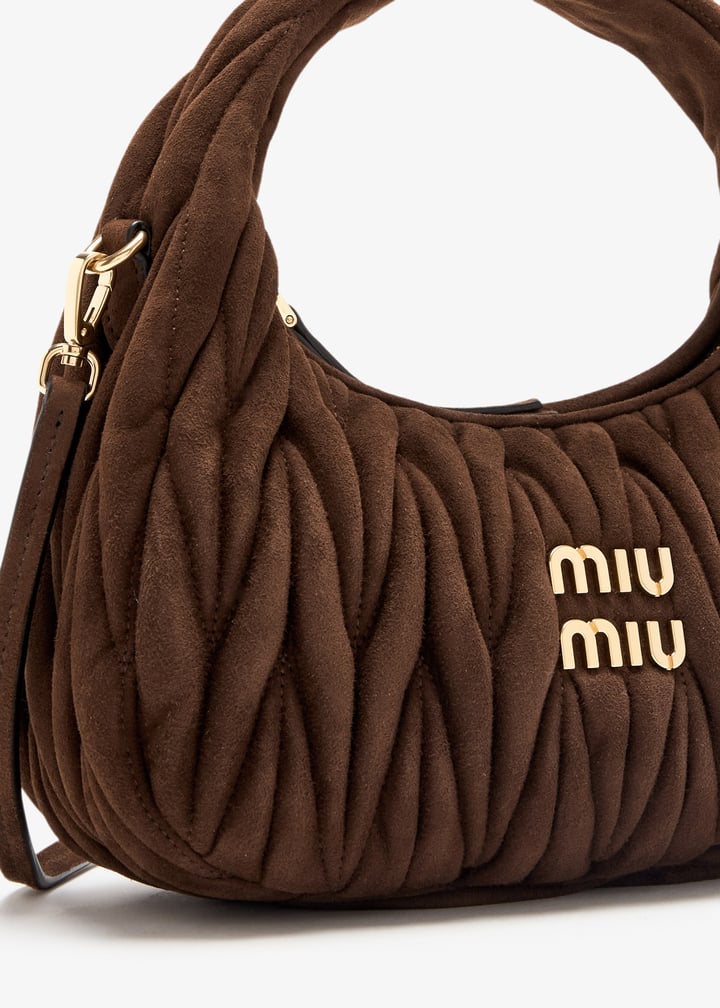 関税込 MiuMiu | Wander suede bag Miu Miu's Wander Matelassé Suede Bag Goes Big
