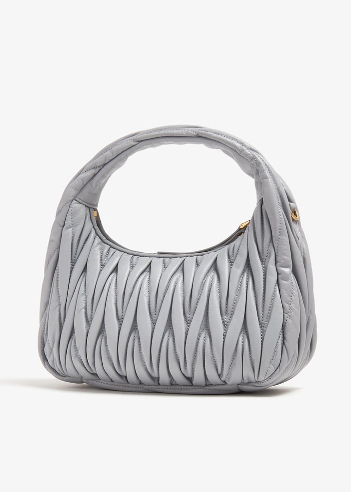 ショルダーバッグ・ポシェット MIU MIU WANDER MATELASSE LEATHER HOBO BAG Miu Miu Wander matelassé hobo bag for Women - Black in UAE